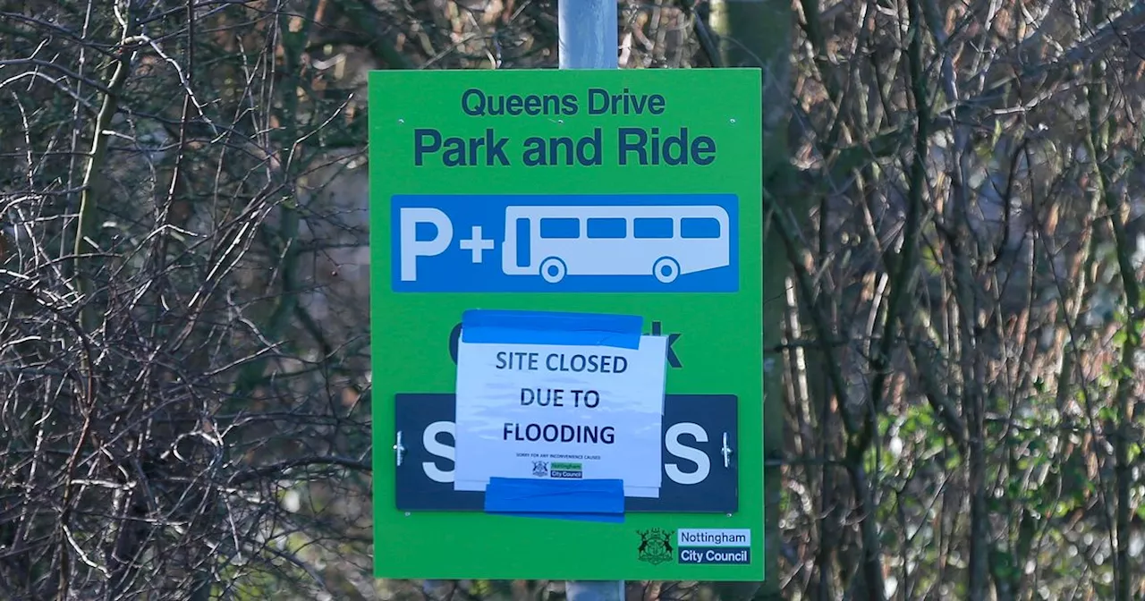 Key Nottingham Park and Ride site closed due to flooding risk