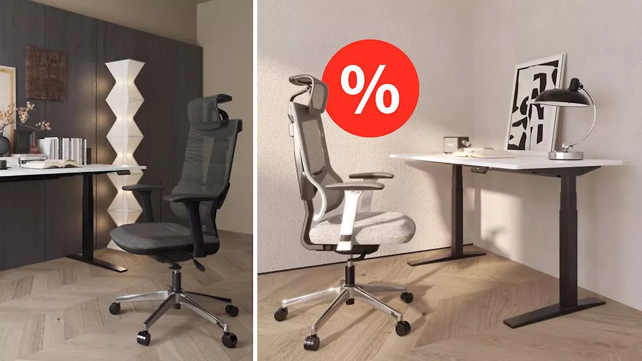 Homeoffice-Deals: Höhenverstellbarer Schreibtisch und Co.