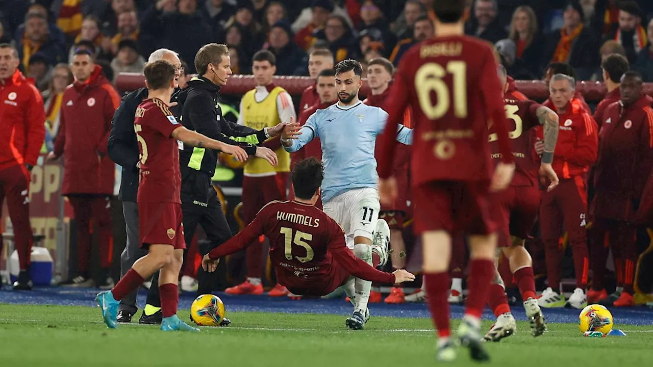 Hummels Auslöser von Rudelbildung im AS Rom - Lazio Derby