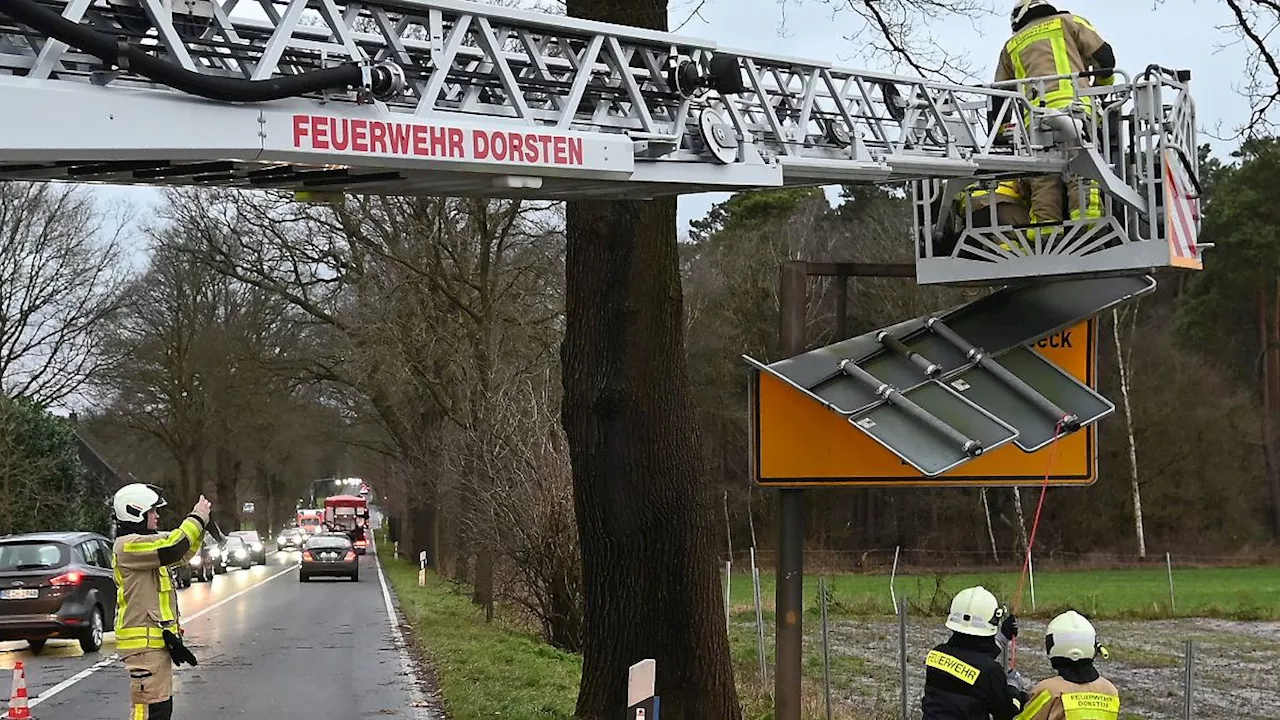 Sturmtief mit Orkanböen sorgt für Einschränkungen in NRW