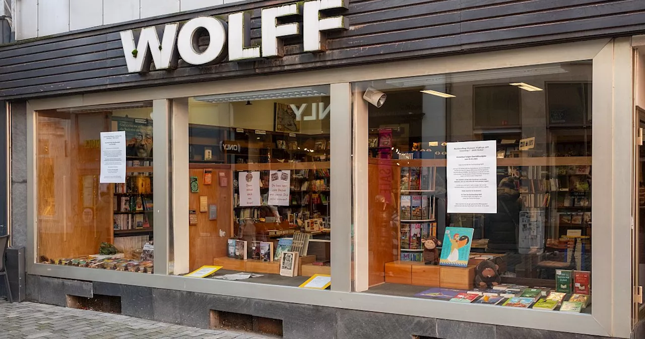 Räumungsverkauf in der Traditionsbuchhandlung Wolff in Herford