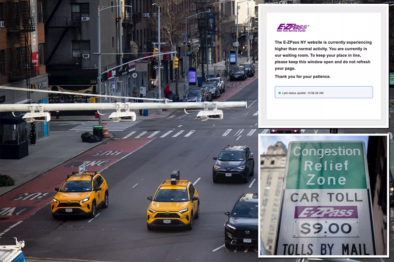 E-ZPass site crashes during NYC congestion pricing's first workweek rush hour