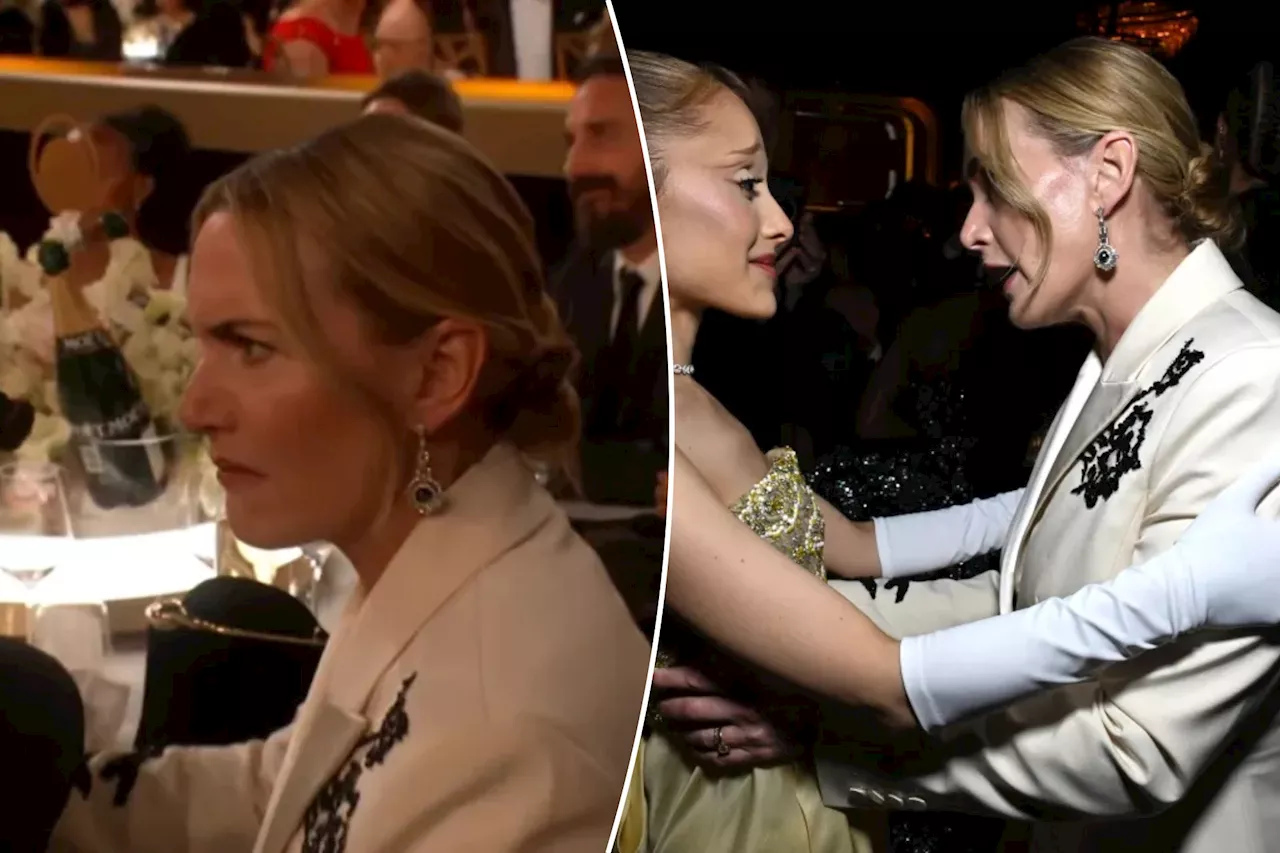 Kate Winslet cringes when described as a 'legend' at the 2025 Golden Globes