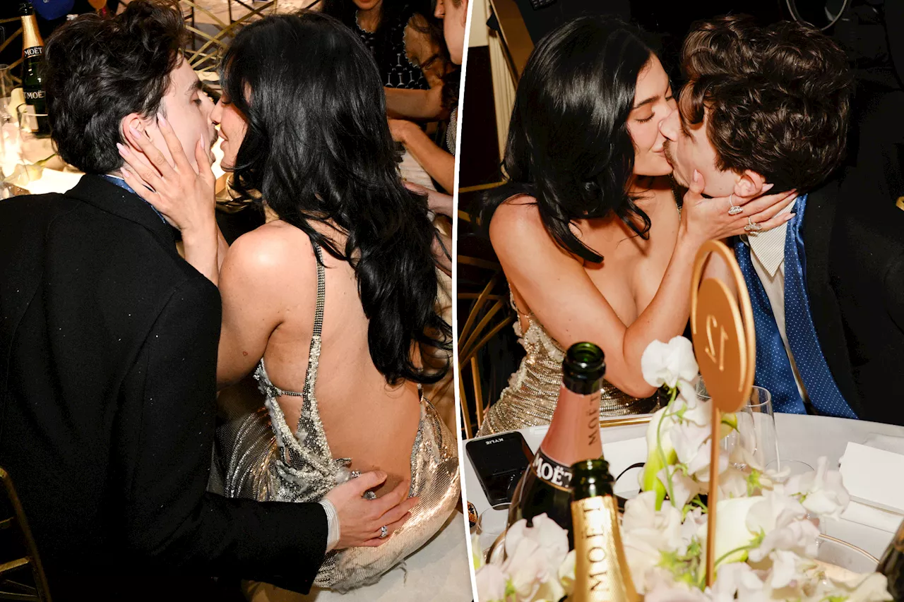 Kylie Jenner and Timothée Chalamet Share Rare PDA at 2025 Golden Globes