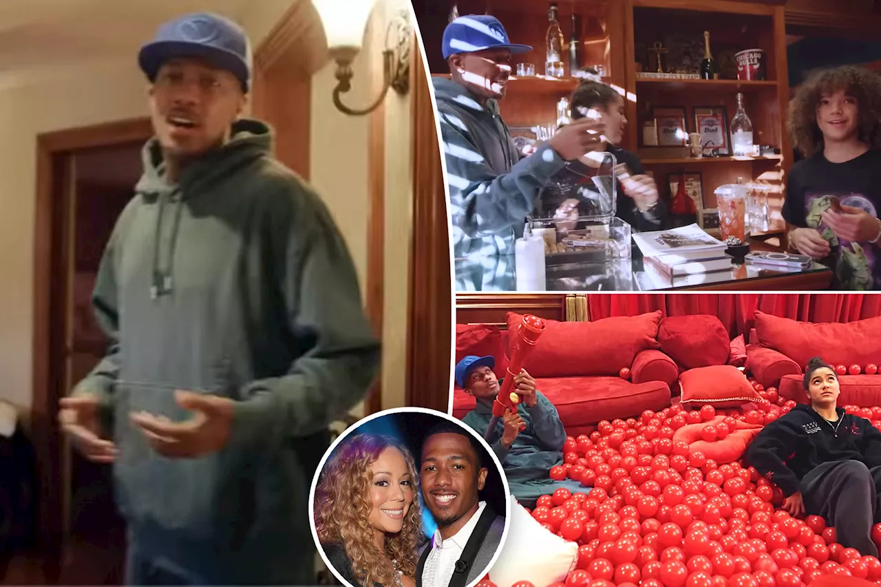 Nick Cannon Gives Mansion Tour with Moroccan and Monroe