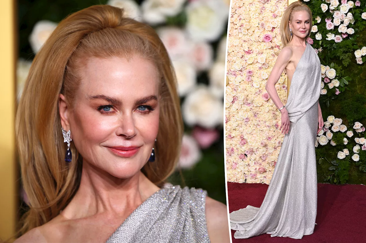 Nicole Kidman and Daughter Sunday Rose Shine at the Golden Globes 2025