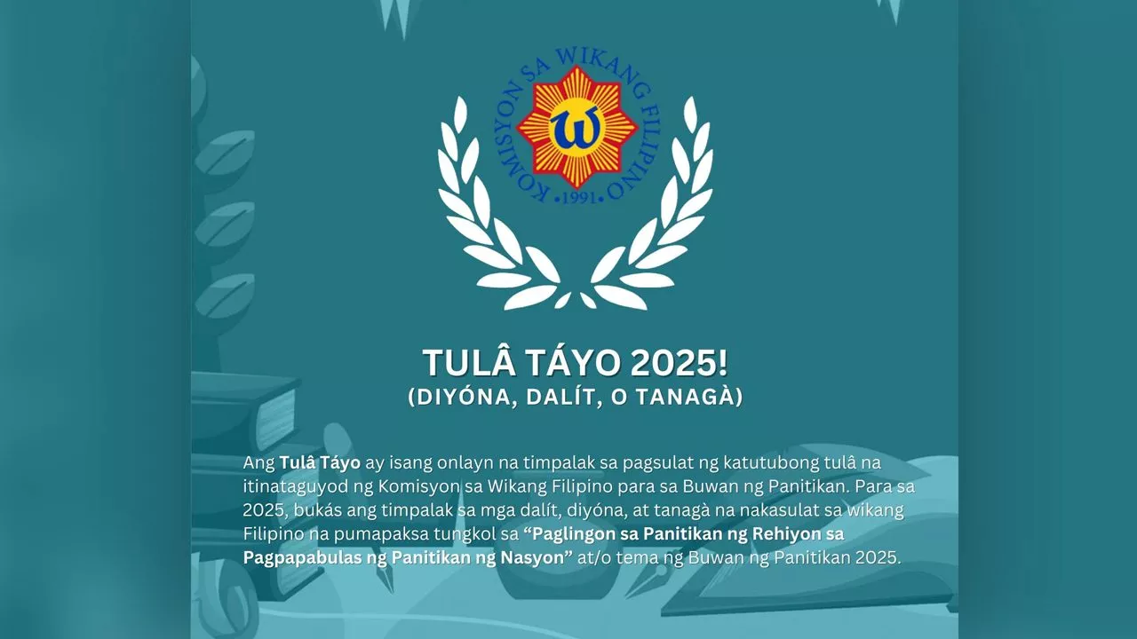 Tulâ Táyo: Online Poetry Competition for Buwan ng Panitikan 2025