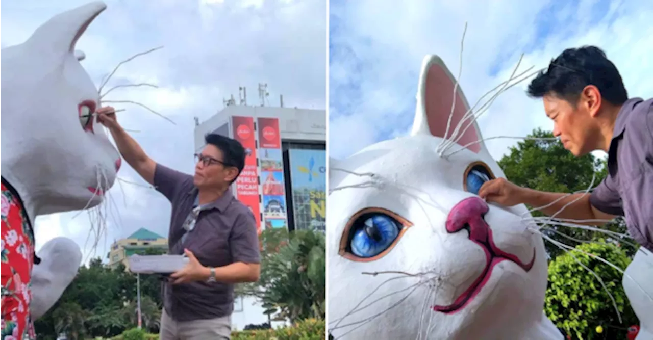 Kuching's Iconic Cat Statue Gets a Cute Makeover