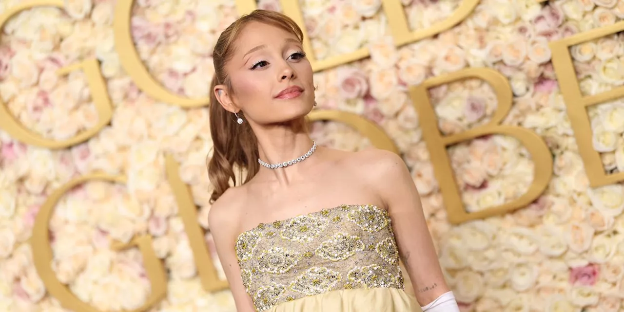 Ariana Grande Channels Audrey Hepburn at the 2025 Golden Globes