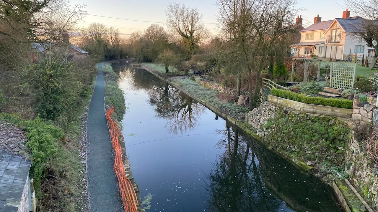 water levelled up in lovingly restored section of historic Montgomery canal