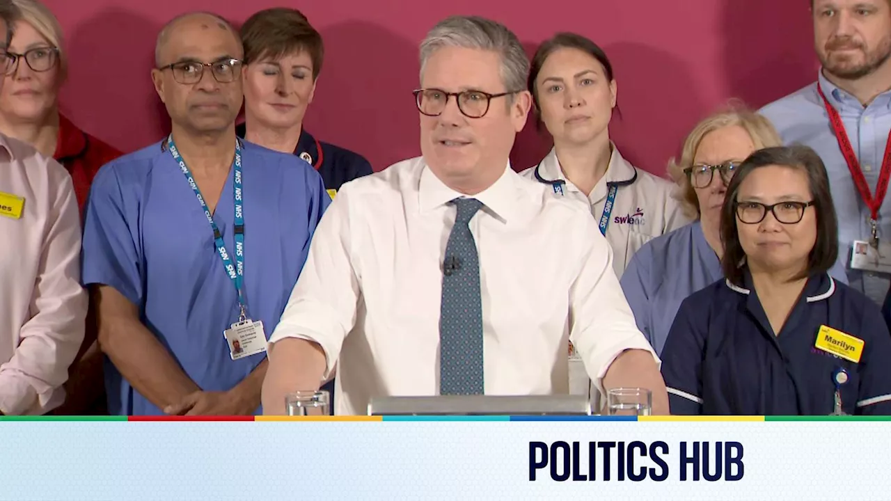 Politics latest: Starmer unveiling plan to cut NHS waiting lists in health reform speech