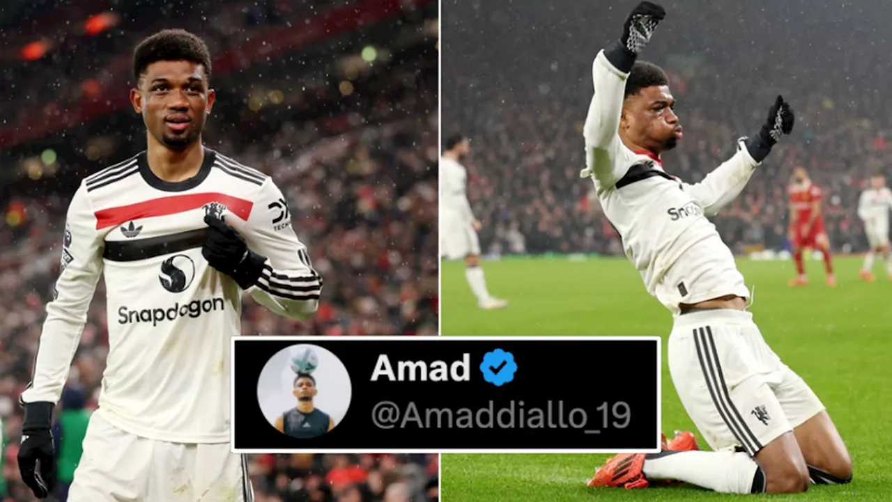 Amad Diallo's Social Media Dig at Liverpool's Andy Robertson After Anfield Draw