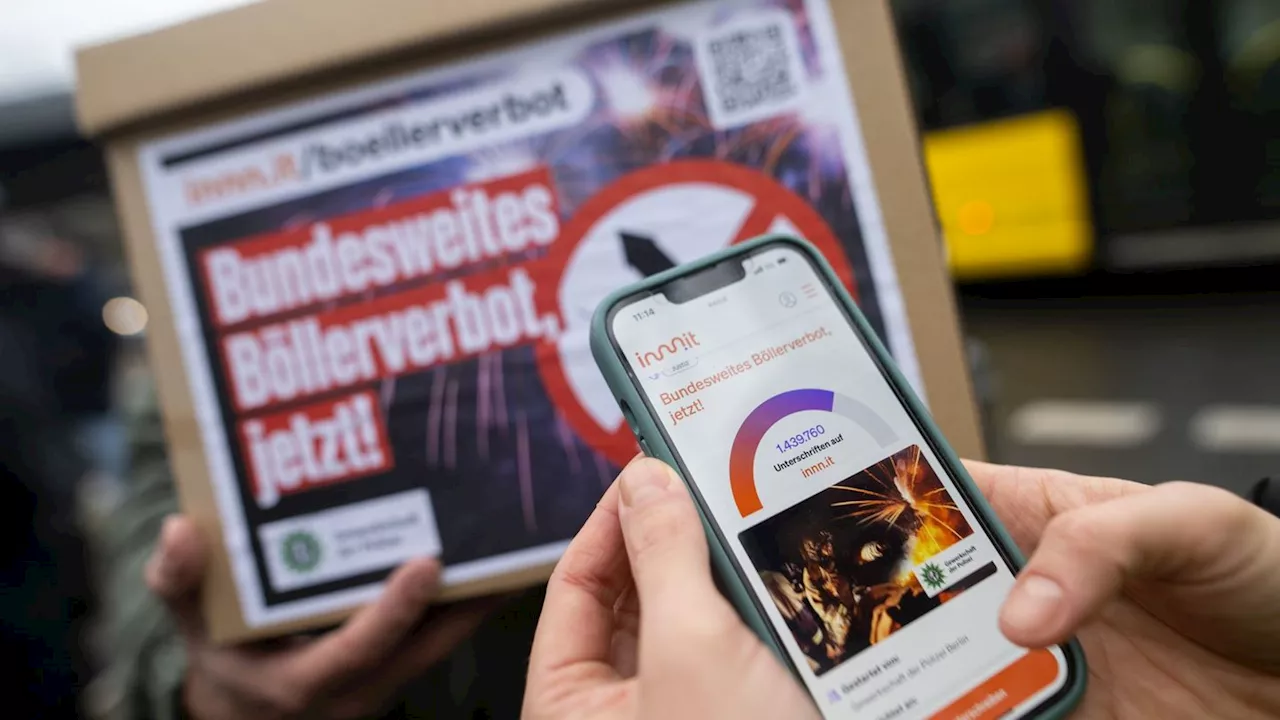 1,9 Millionen unterschreiben Petitionen für Böllerverbot