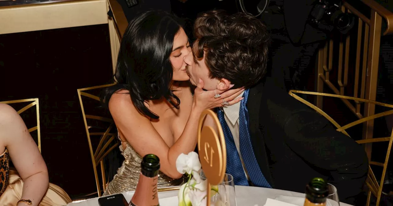 Timothée Chalamet and Kylie Jenner Hold Hands at the 2025 Golden Globes