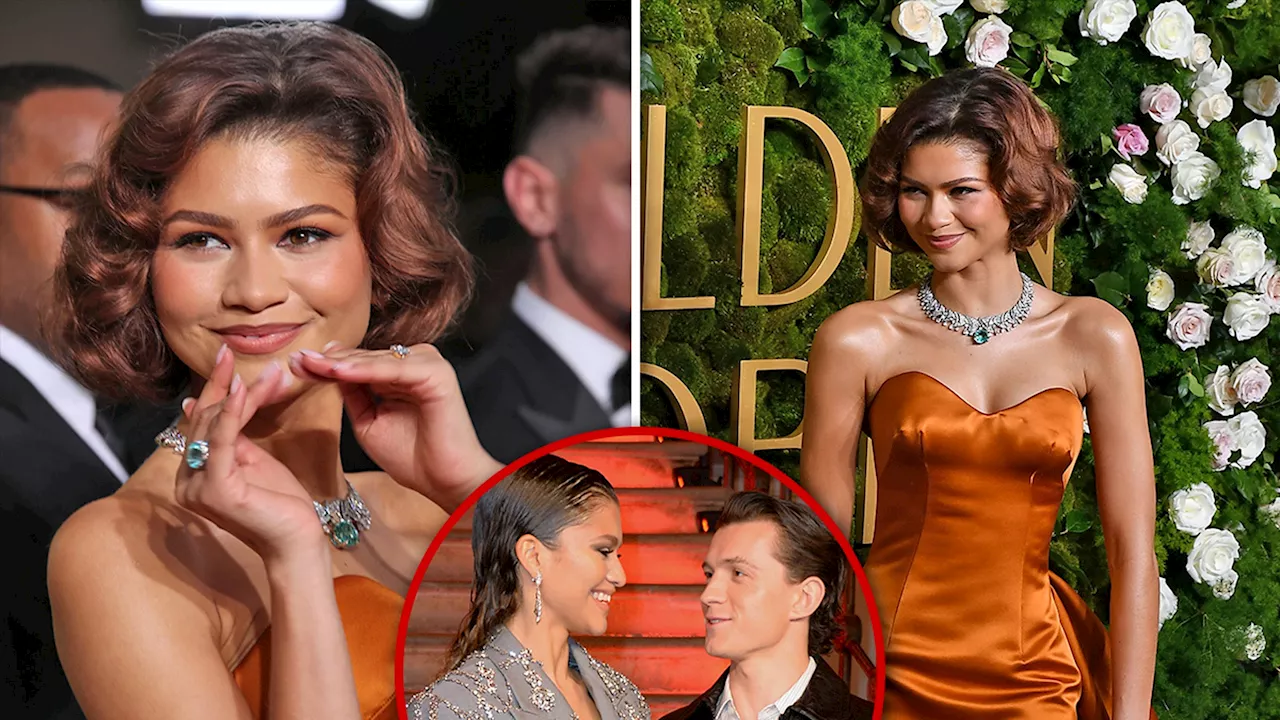 Zendaya Sparkles at Golden Globes, Fans Speculate About Engagement