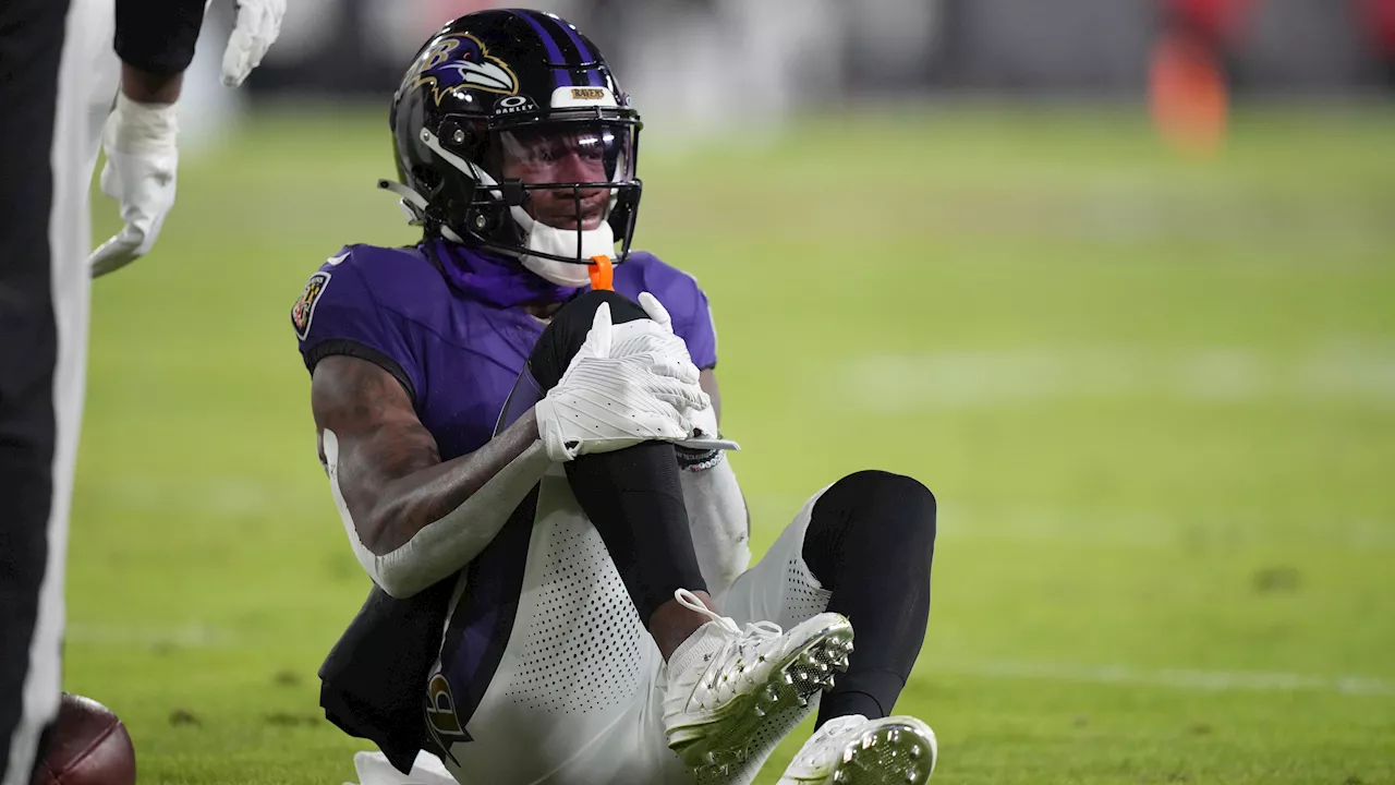 Harbaugh says Ravens WR Flowers' knee injury not season ending