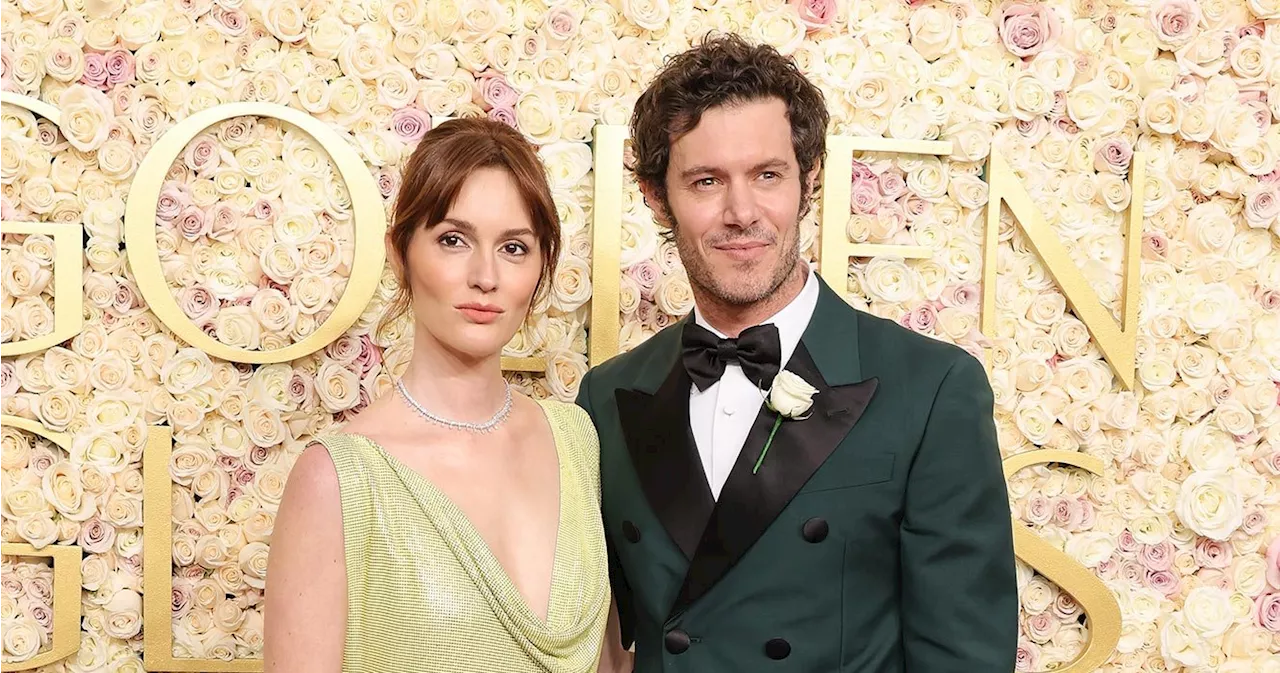 Adam Brody and Leighton Meester Attend 2025 Golden Globe Awards