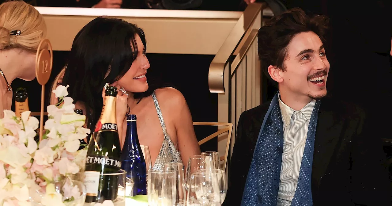 Kylie Jenner Supports Timothée Chalamet at 2025 Golden Globes