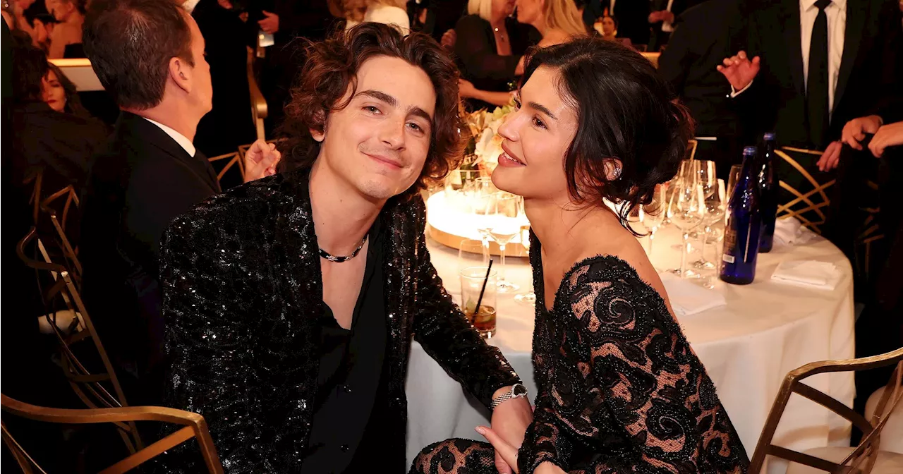 Timothée Chalamet and Kylie Jenner Make Rare Red Carpet Appearance at 2025 Golden Globes