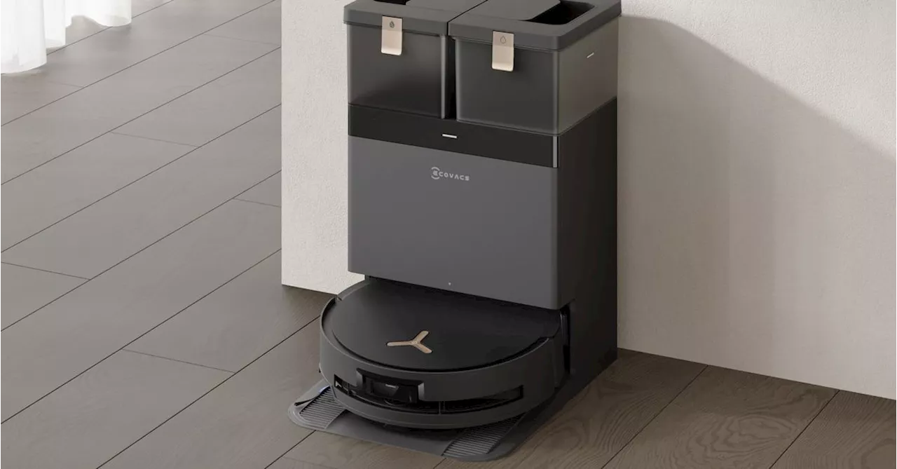 Ecovacs' New RoboVac Boasts Self-Cleaning Roller Mop