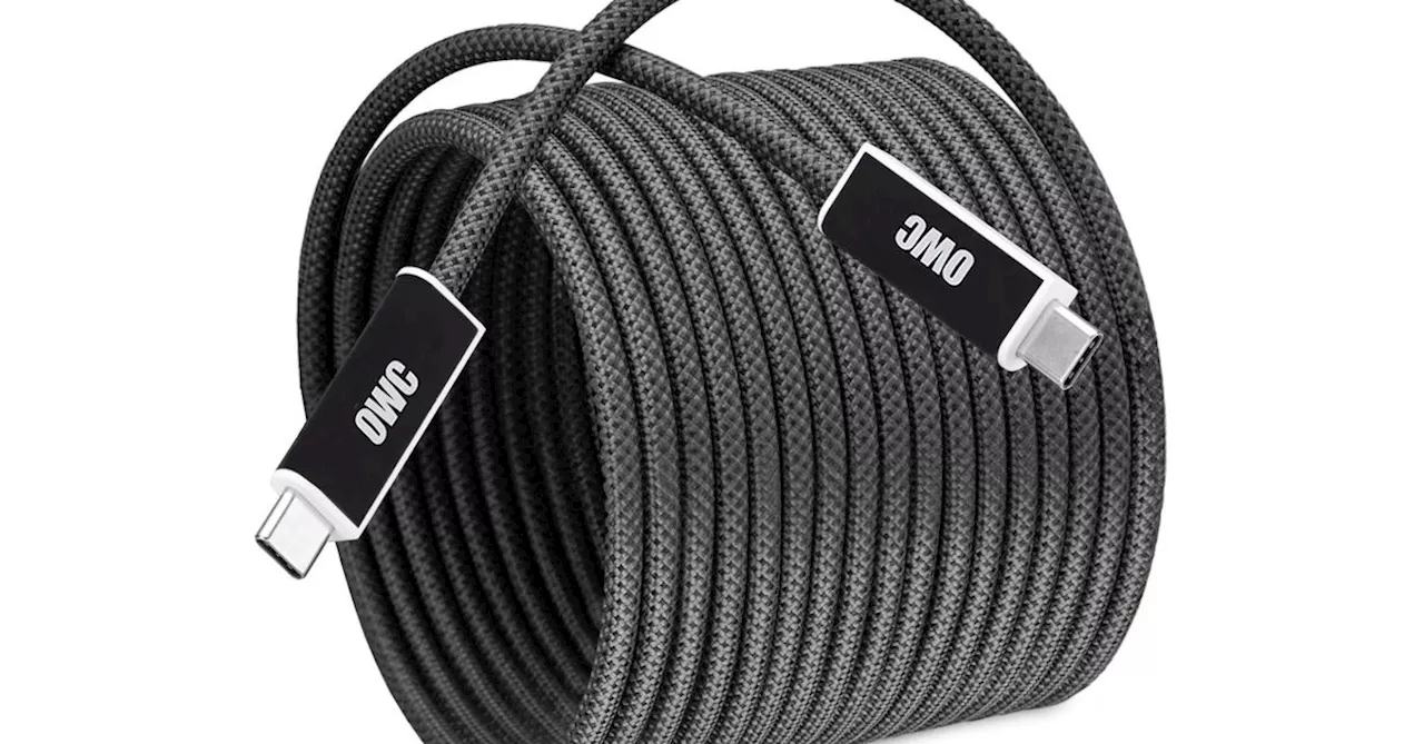 OWC Releases Super-Long Fiber-Optic USB4 Cables