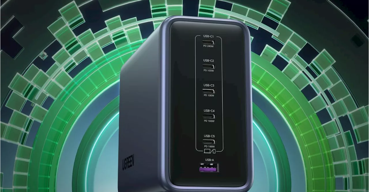 Ugreen Nexode Desktop Charger 500W: Charge Up to Five Laptops Simultaneously