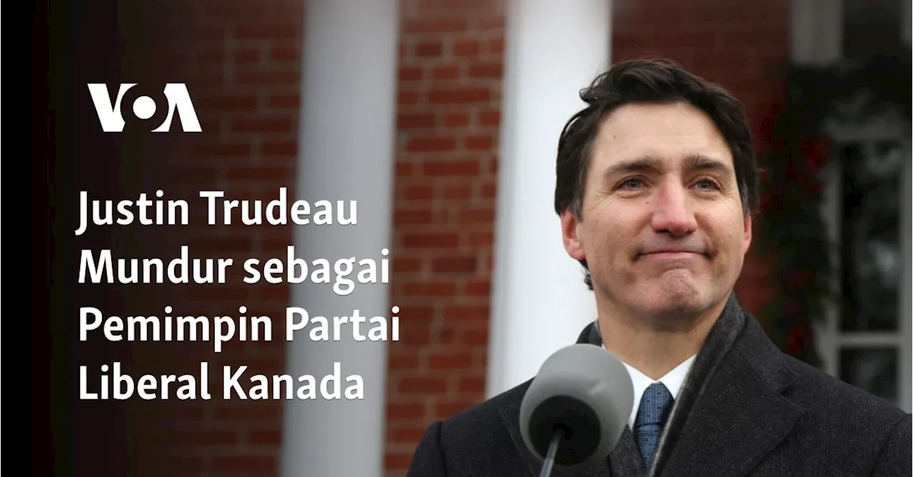 Perdana Menteri Kanada Justin Trudeau Mengundurkan Diri