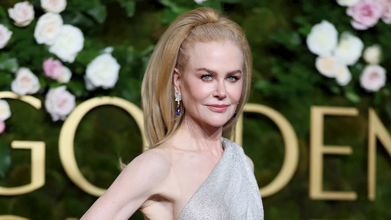 Nicole Kidman Enamora en los Golden Globes 2025 con un Espectacular Vestido de Diosa Griega