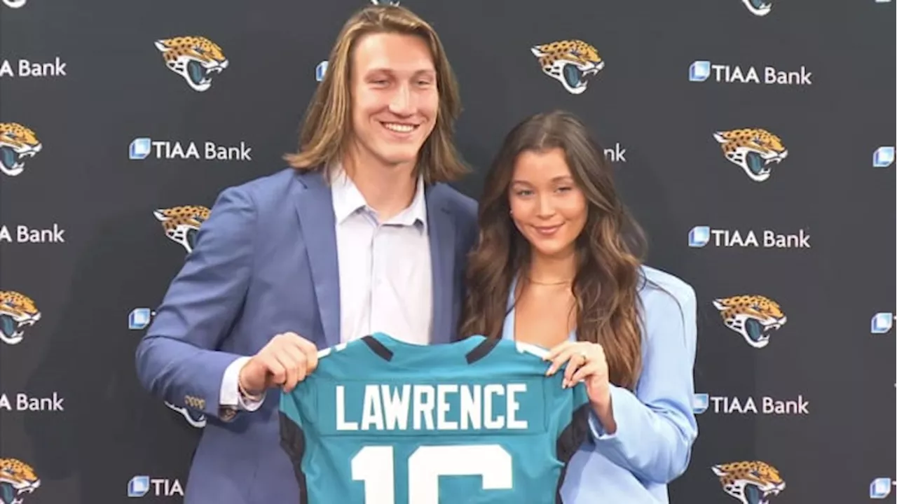 Jaguars quarterback Trevor Lawrence, wife Marissa announce birth of daughter