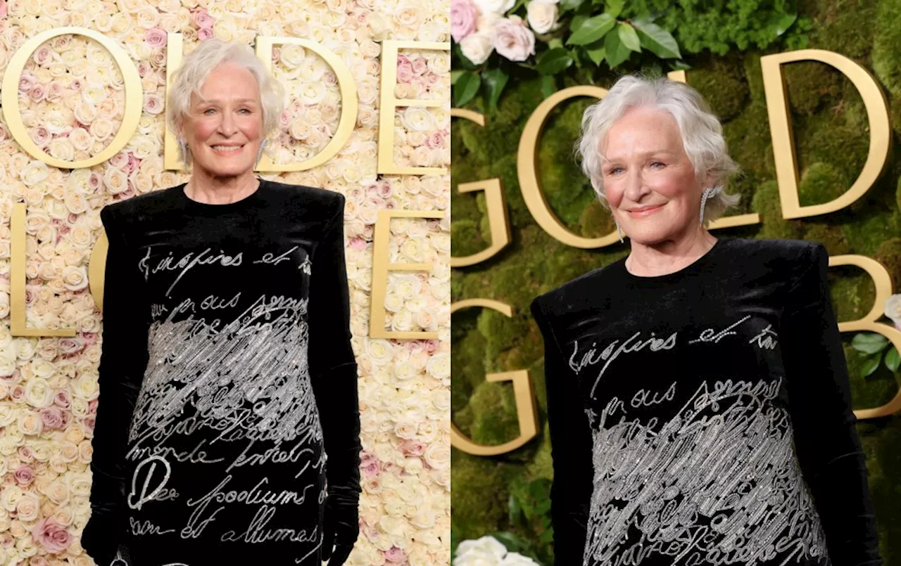 Glenn Close’s Balmain Dress Was a Handwritten ‘Love Letter’ to Golden Globes 2025 Viewers