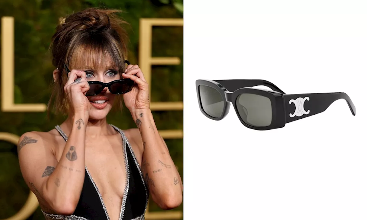 Miley Cyrus Rocks Sunglasses at the Golden Globes 2025