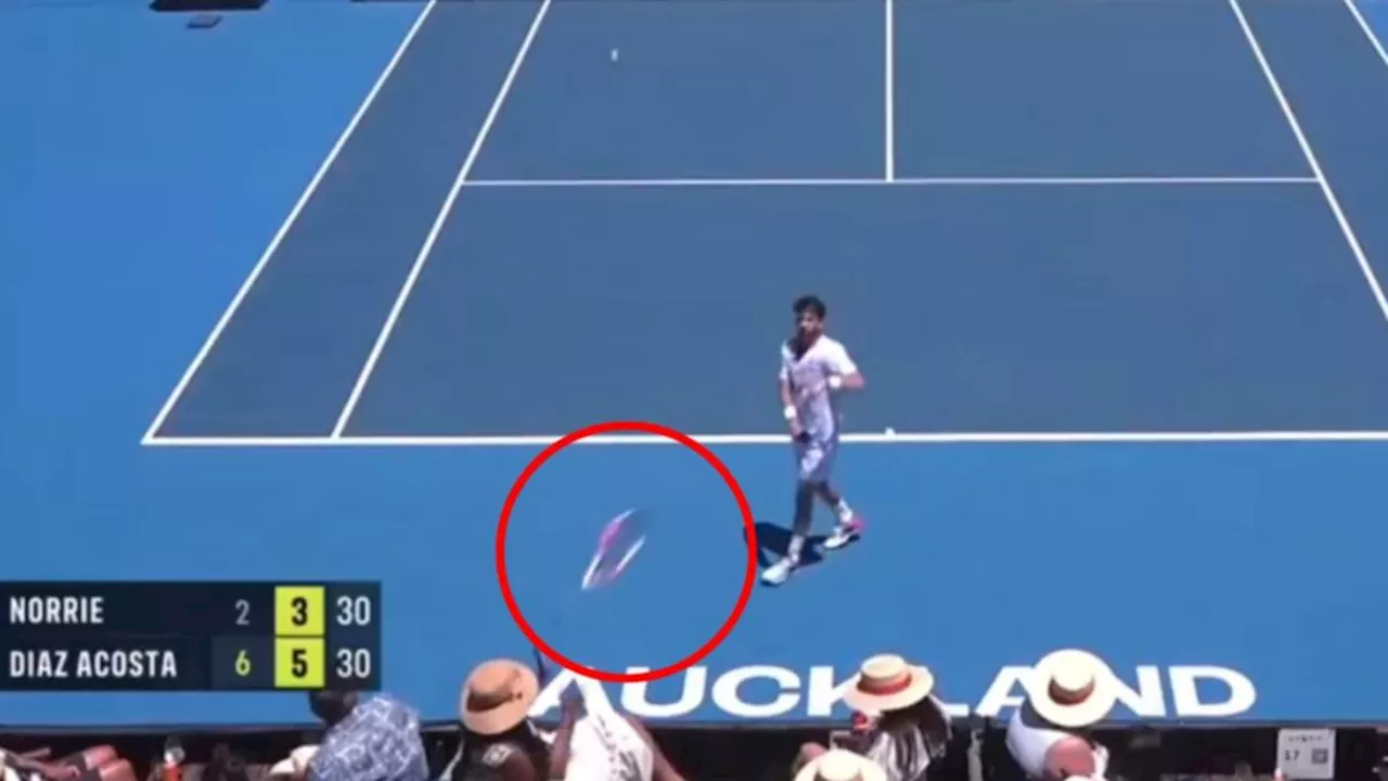 Cam Norrie avoids disqualification after hitting fan with racquet