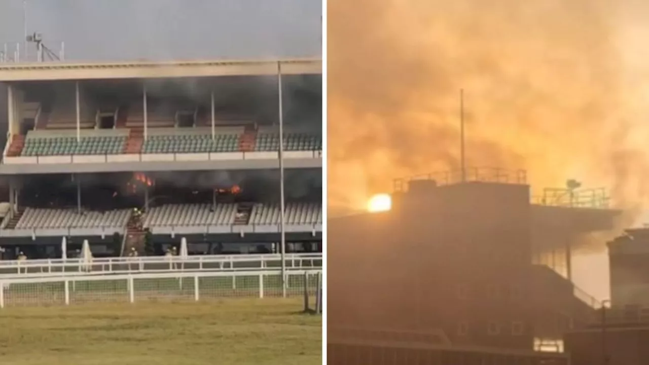 Man Arrested After Suspicious Fire Rips Through Caulfield Racecourse Grandstand