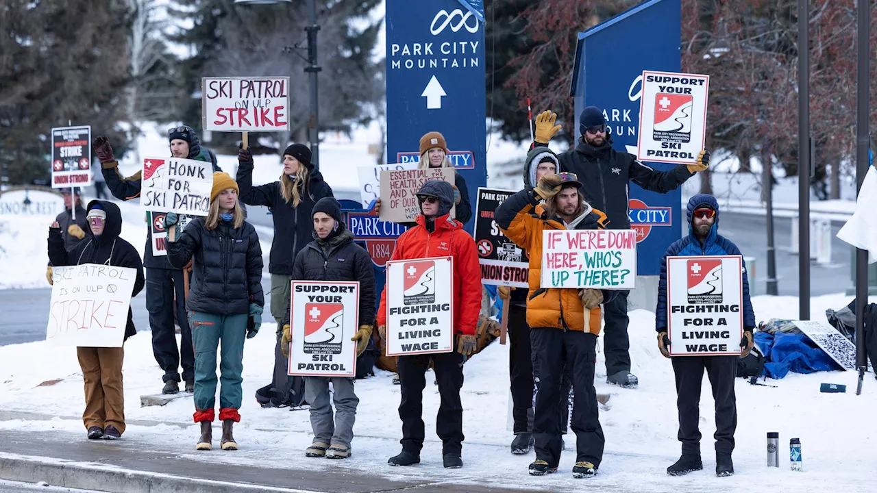 Ski Patrollers Strike at Park City Mountain Resort Over Wages