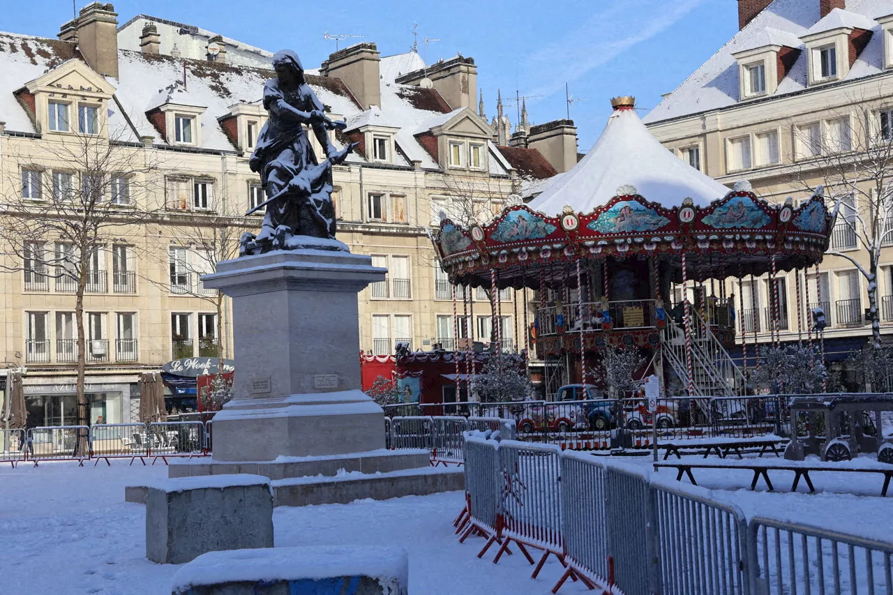 Neige dans l'Oise au début de 2025