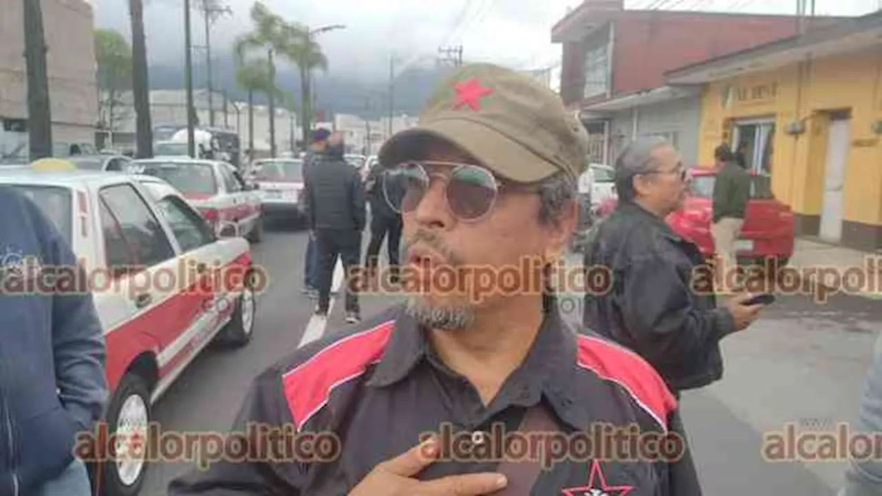 Taxistas de Orizaba exigen diálogo con la gobernadora