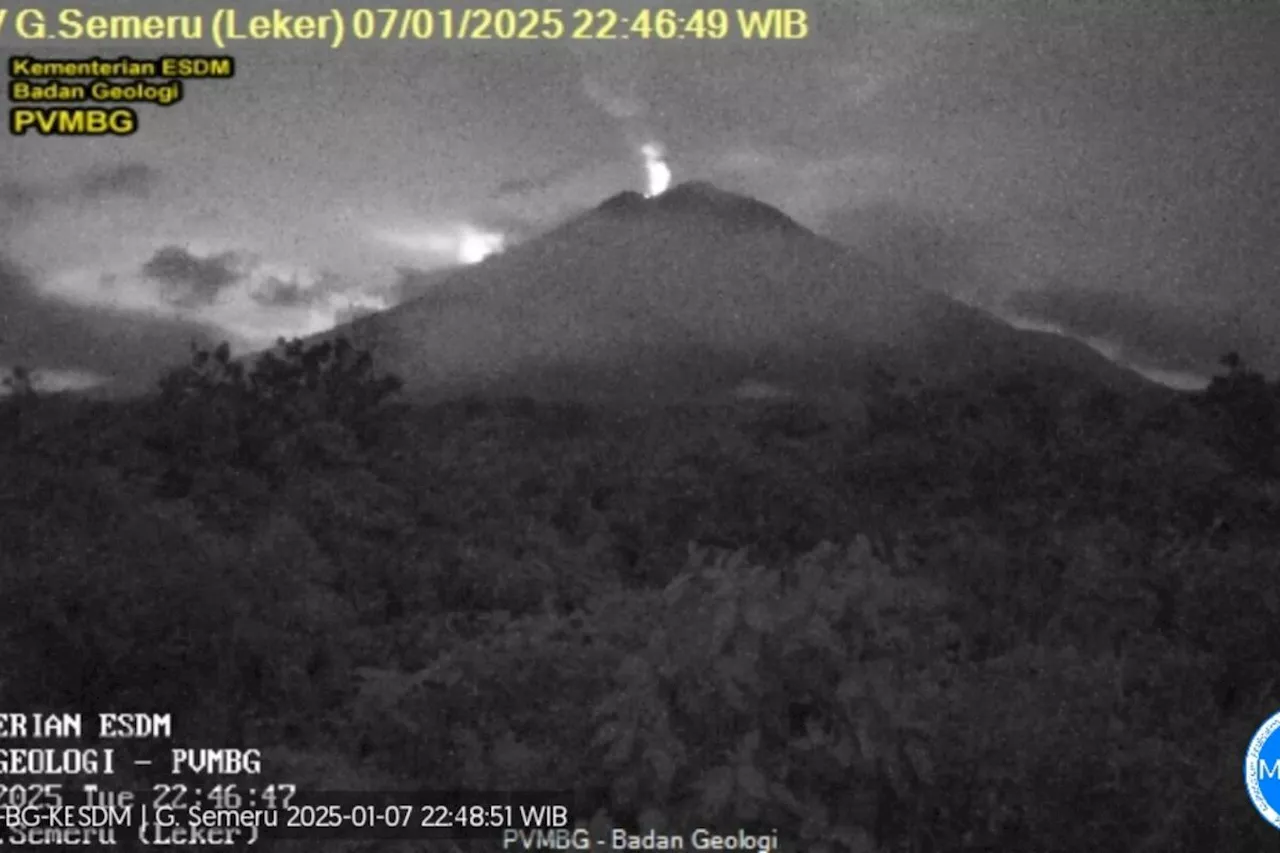 Gunung Semeru Erupsi Setinggi 600 Meter