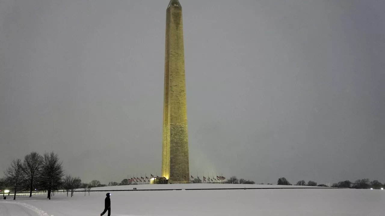 Snowstorm disrupts ceremonial events in Washington