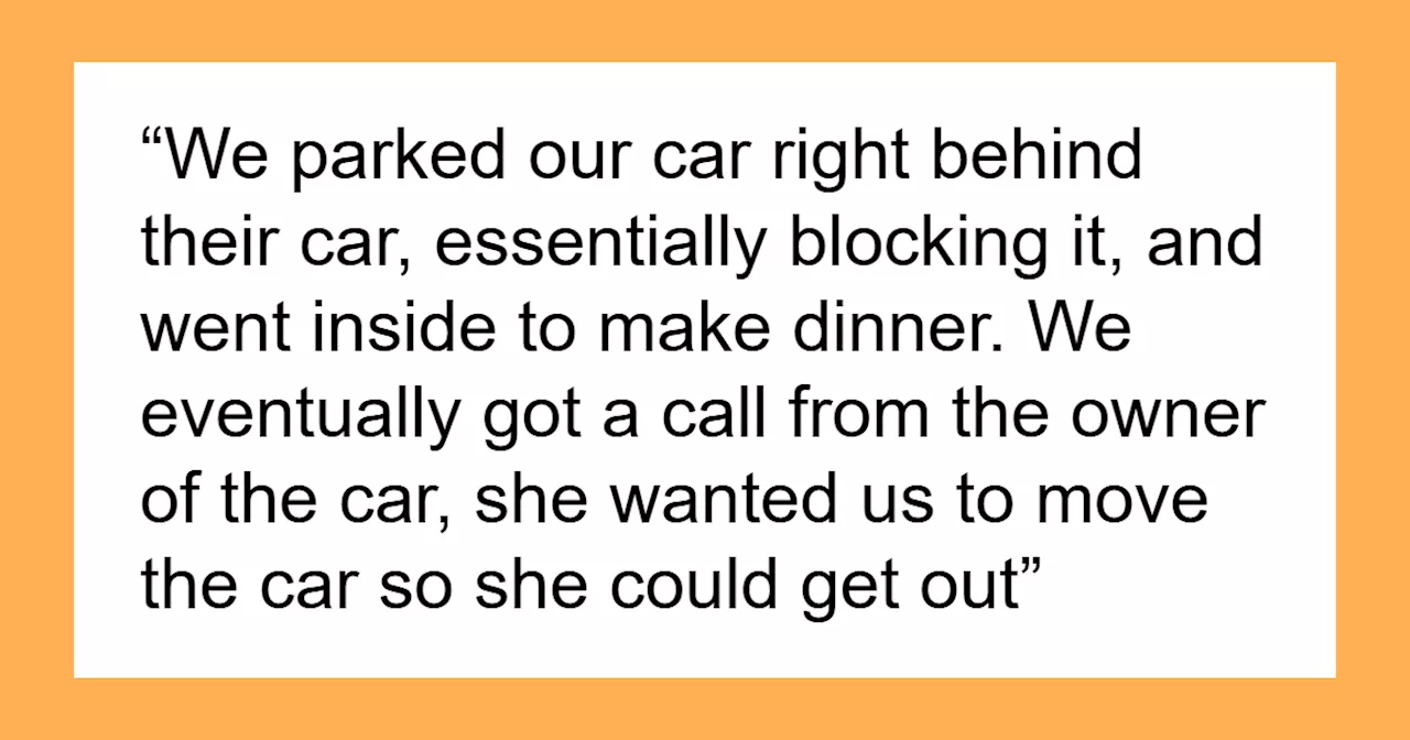 Homeowner Gets The Last Laugh By Parking Behind Tourists Who Keep Blocking Their Driveway For Hours