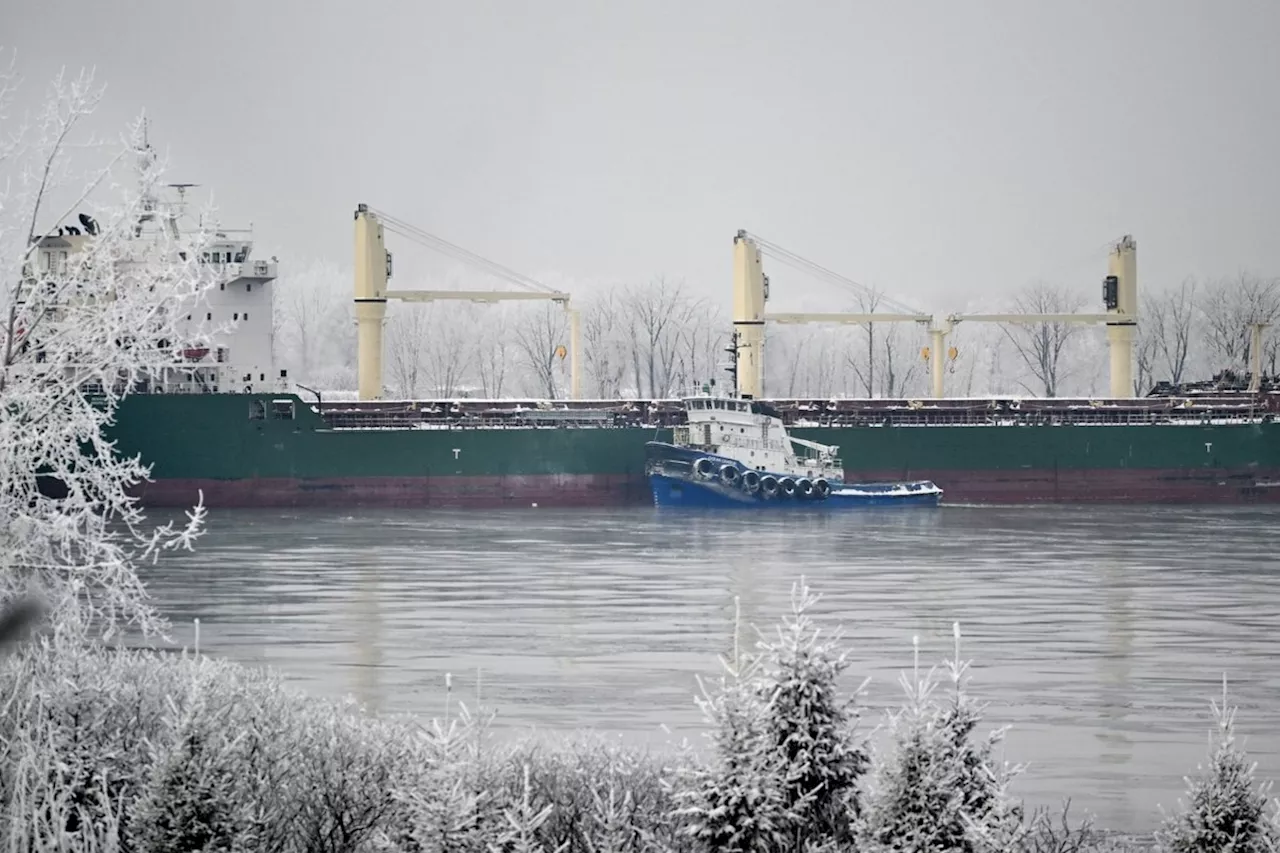 Cargo Ship Freed From St. Lawrence River After Christmas Eve Grounding