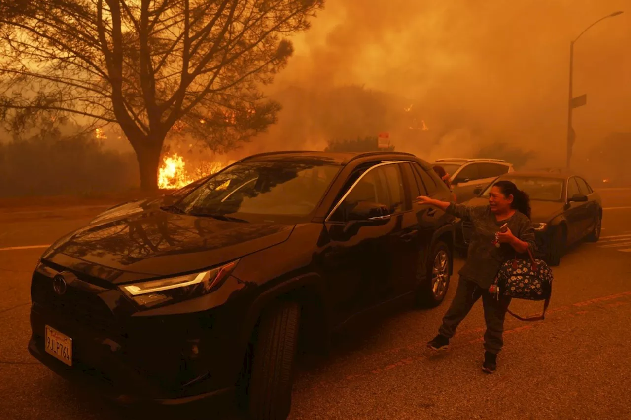 Fast-Moving Wildfire Fueled by Windstorm Threatens LA Hills