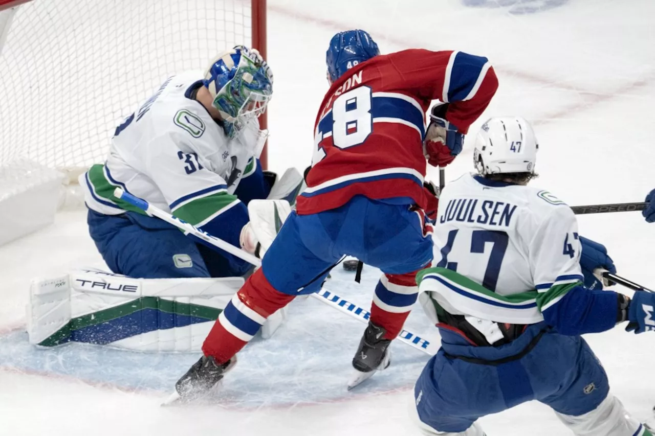 Hutson Brothers Shine as Canadiens Rally Past Canucks