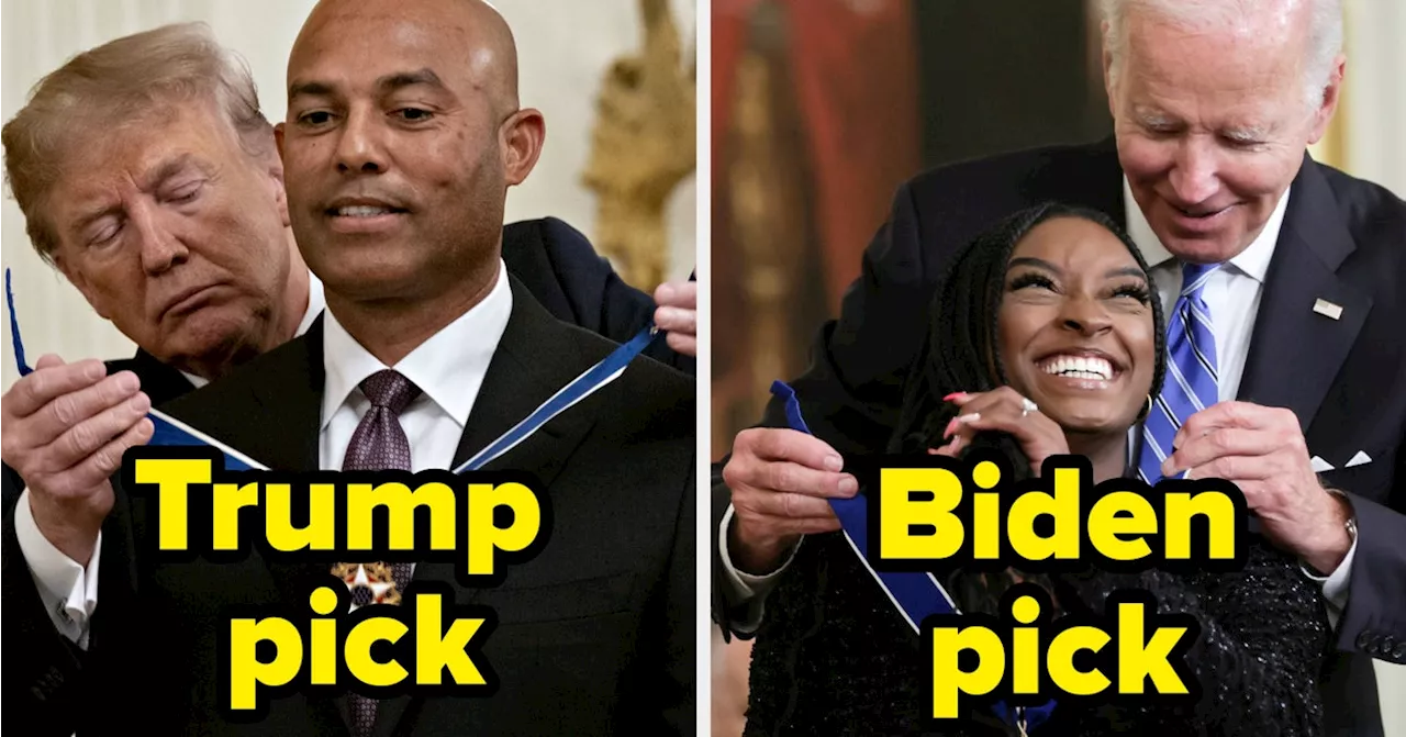 Comparing Biden and Trump's Medal of Freedom Recipients