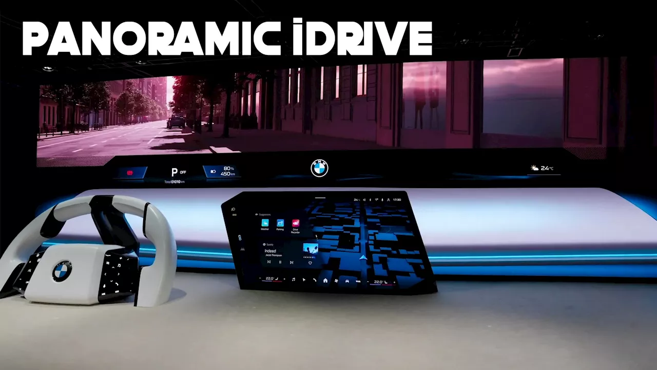 BMW Redesigns iDrive with Panoramic Vision Display and Steering Wheel Controls