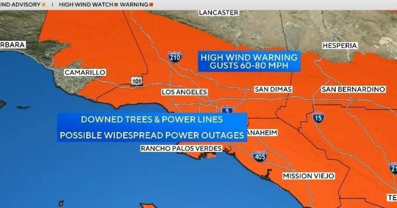 Powerful Windstorm To Bring Destructive Winds To Southern California