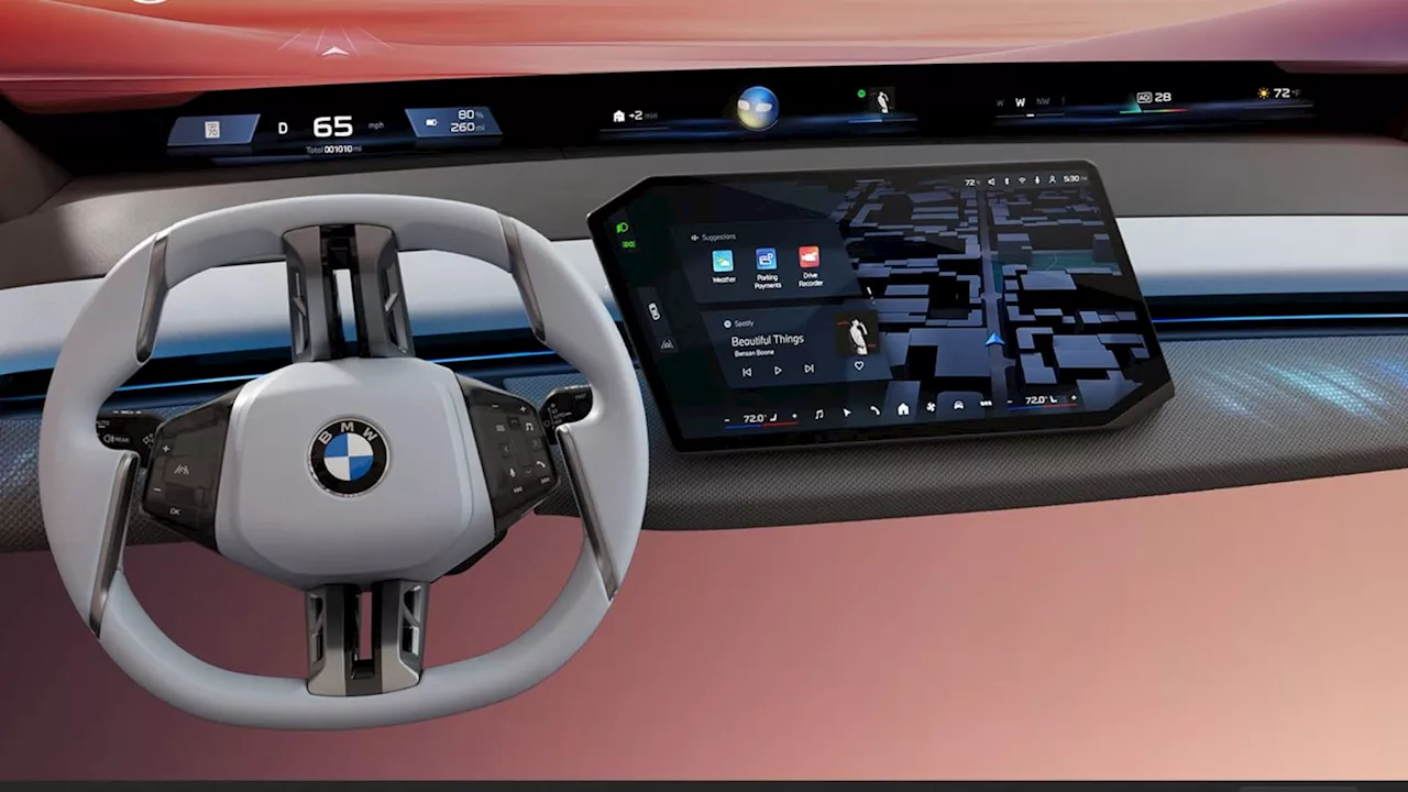 BMW Unveils Panoramic Windshield Display and New iDrive System