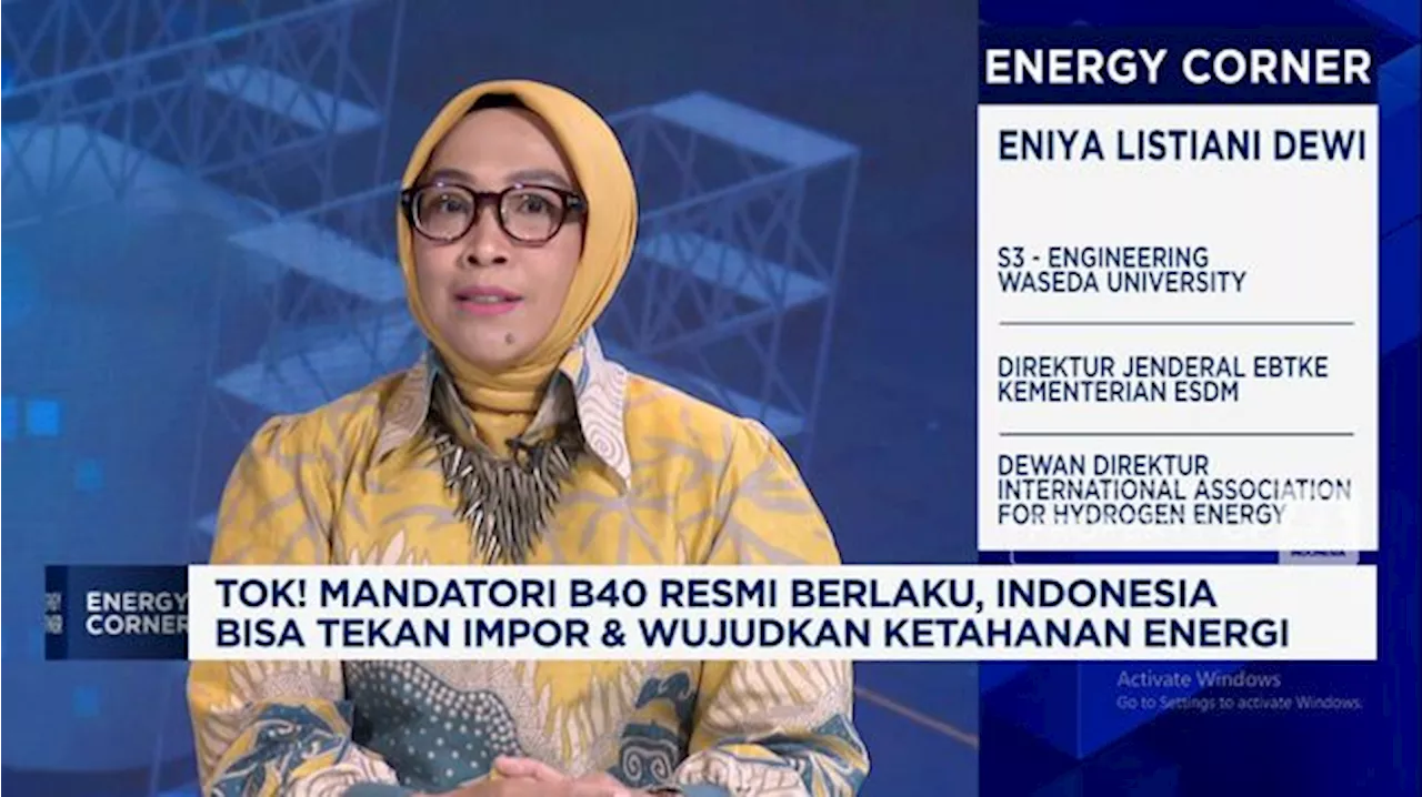 ESDM Tingkatkan Kualitas B40 Biodiesel