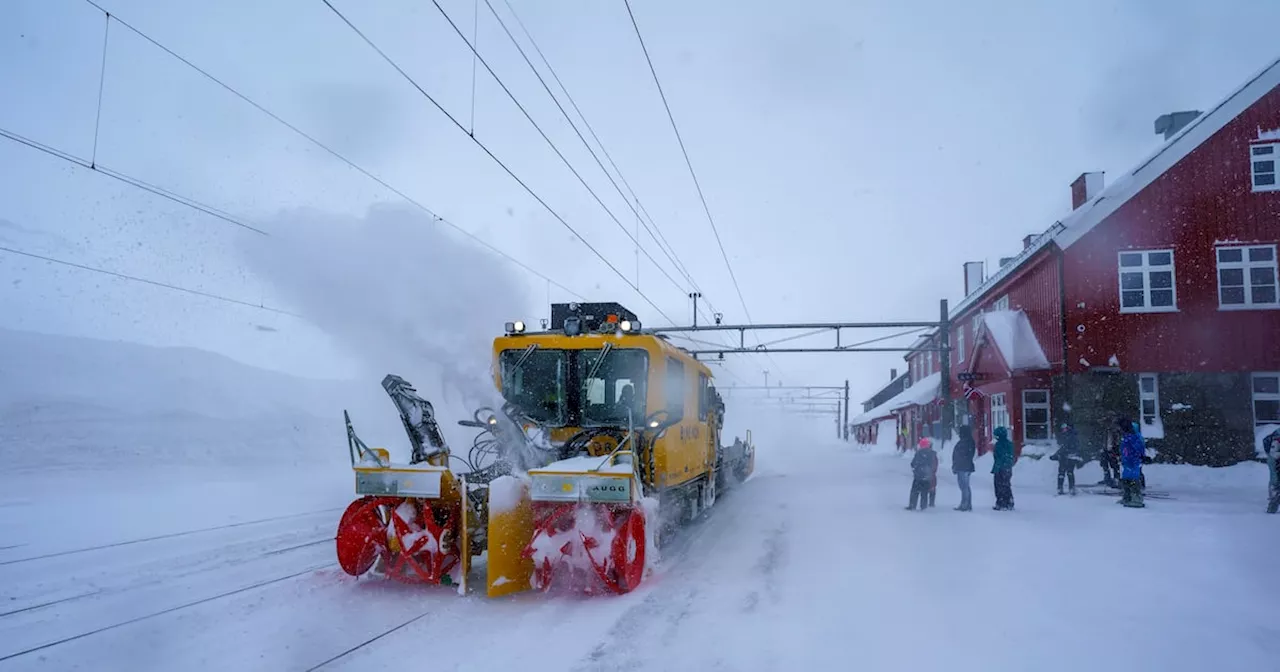 Skjelvt på Bergensbanen, stengt strekning