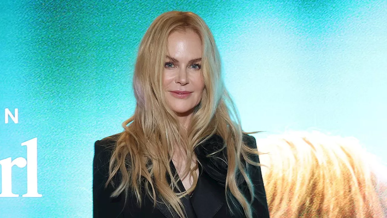 Nicole Kidman oozes sophistication in a chic black suit as she steps out for a special screening of...