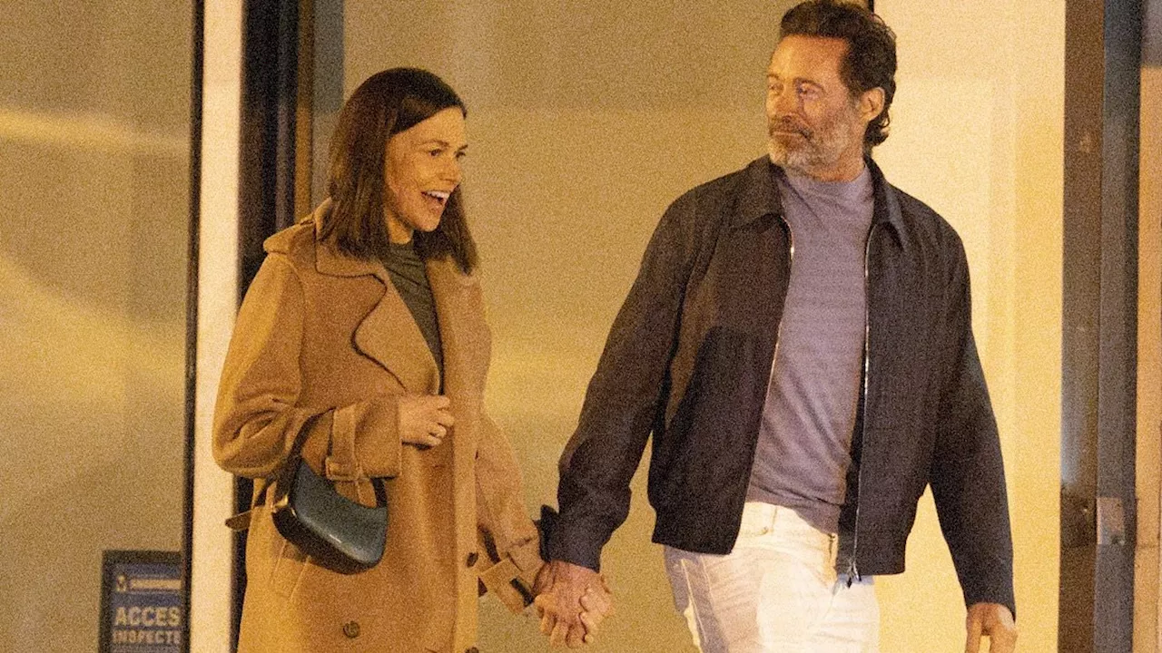 Hugh Jackman and Sutton Foster Hold Hands on Dinner Date